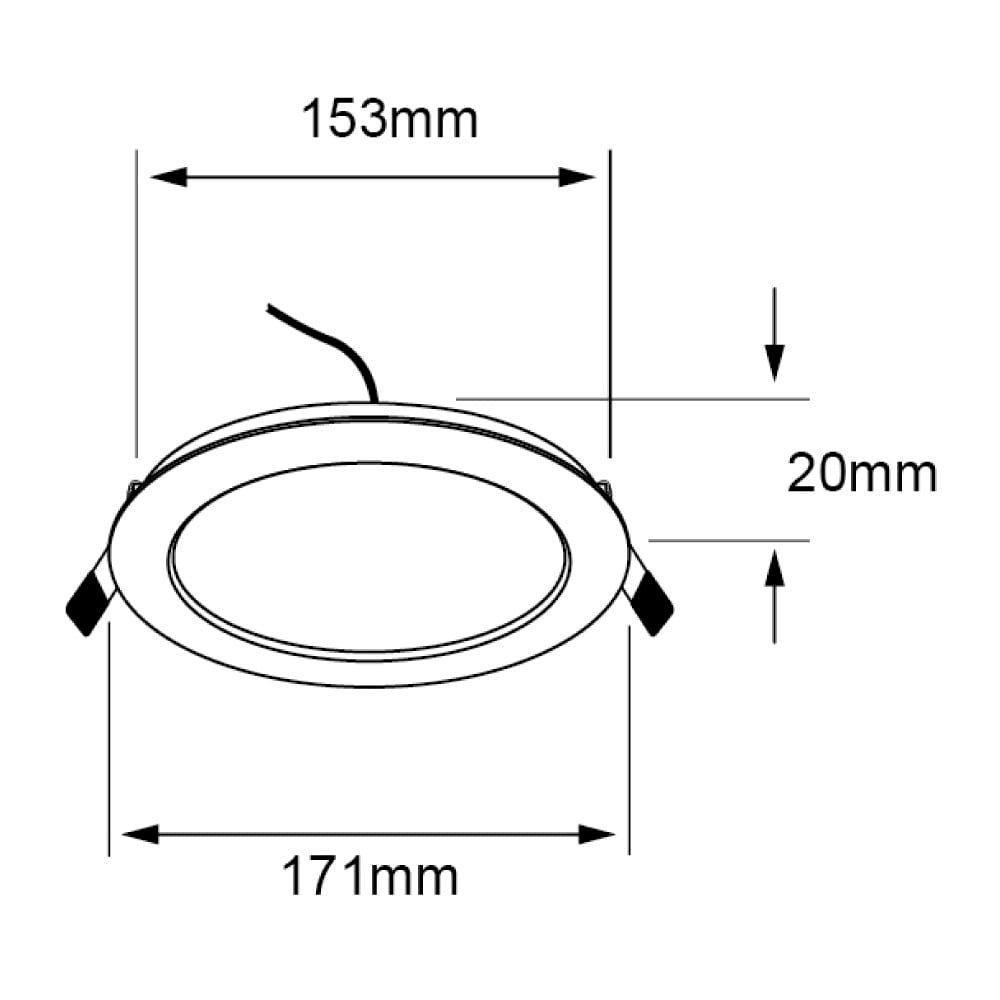 LÁMPARA DE INTERIOR EMPOTRABLE BUCARAMANGA VII TECNOLITE NO ATENUABLE 12W LED INTEGRADO LUZ BLANCA NEUTRA