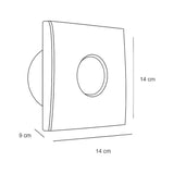 EXTRACTOR DE AIRE ESTEVEZ TIPO EUROPEO DE ACERO INOXIDABLE 4"