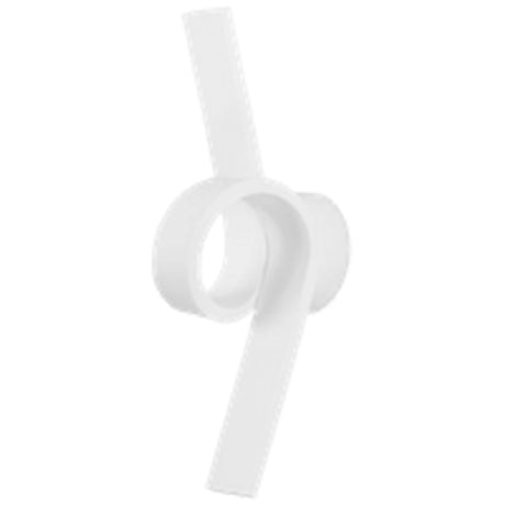 LUMINARIO T/CURL P/SOB MURO ALUMINIO COLOR BLA LED 2.5W 3000K 110-240V LC4 ESTEVEZ *** HAE ***