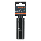 DADO DE IMPACTO LARGO 6 PUNTAS CUADRO 1/2" DE 13/16" MCA TRUPER MECANICA