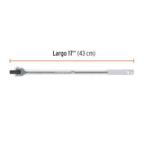 MANGO ARTICULADO 17" (43CMS) 17MM. P/DADOS CUADRO 1/2" 13412 M-1268 TRUPER