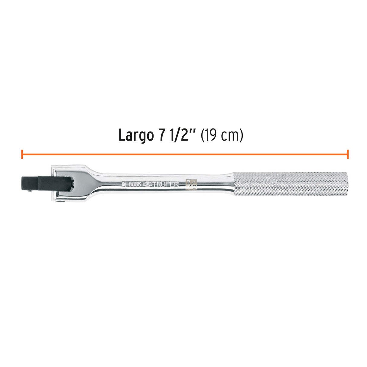 MANGO ARTICULADO 7 1/2" (19CMS) P/DADOS CUADRO 3/8" 13661 M-3865 TRUPER