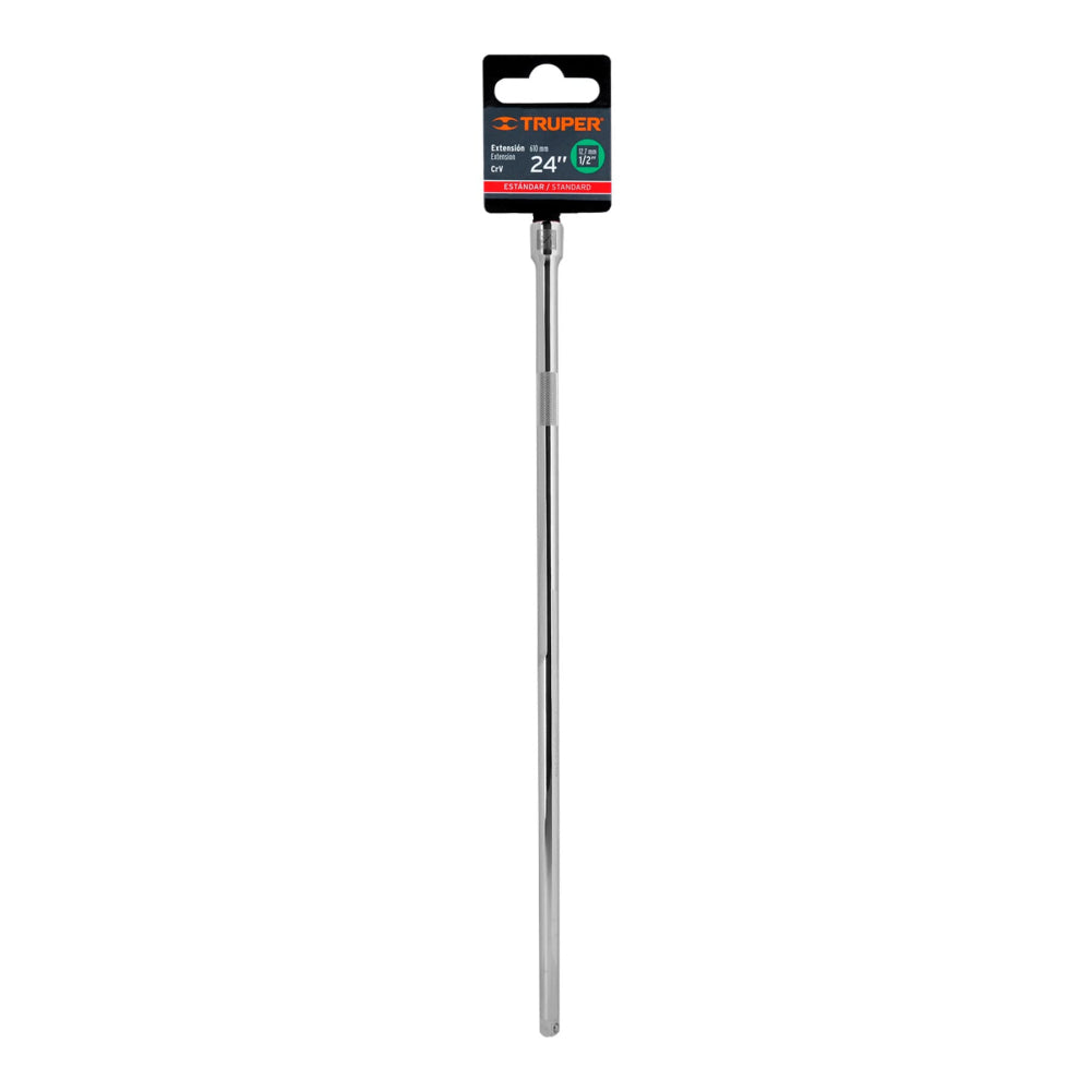 EXTENSIÓN DE 24" PARA MATRACA PARA DADOS CUADRO 1/2" MCA TRUPER HERRAMIENTAS