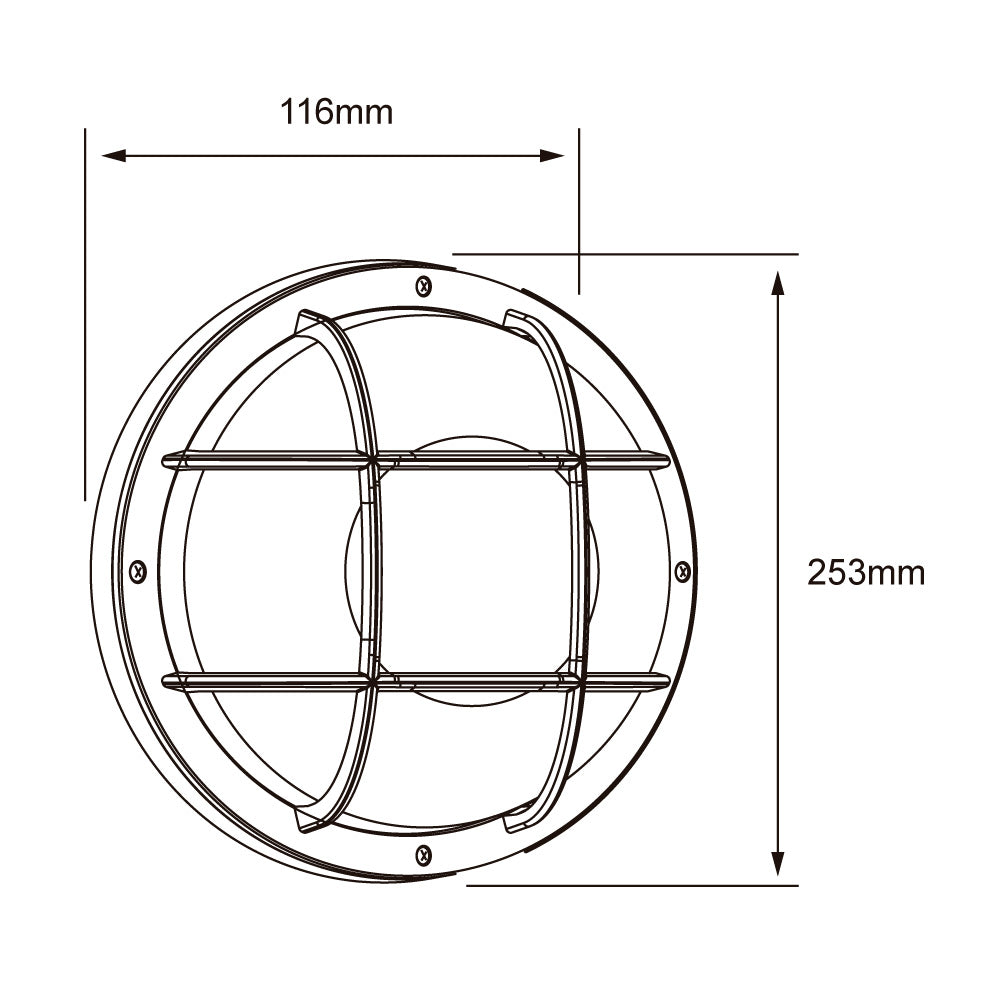 LÁMPARA DE EXTERIOR LED APUS PARA SOBREPONER 13W LUZ BLANCA DINÁMICA ***HAE 2024***