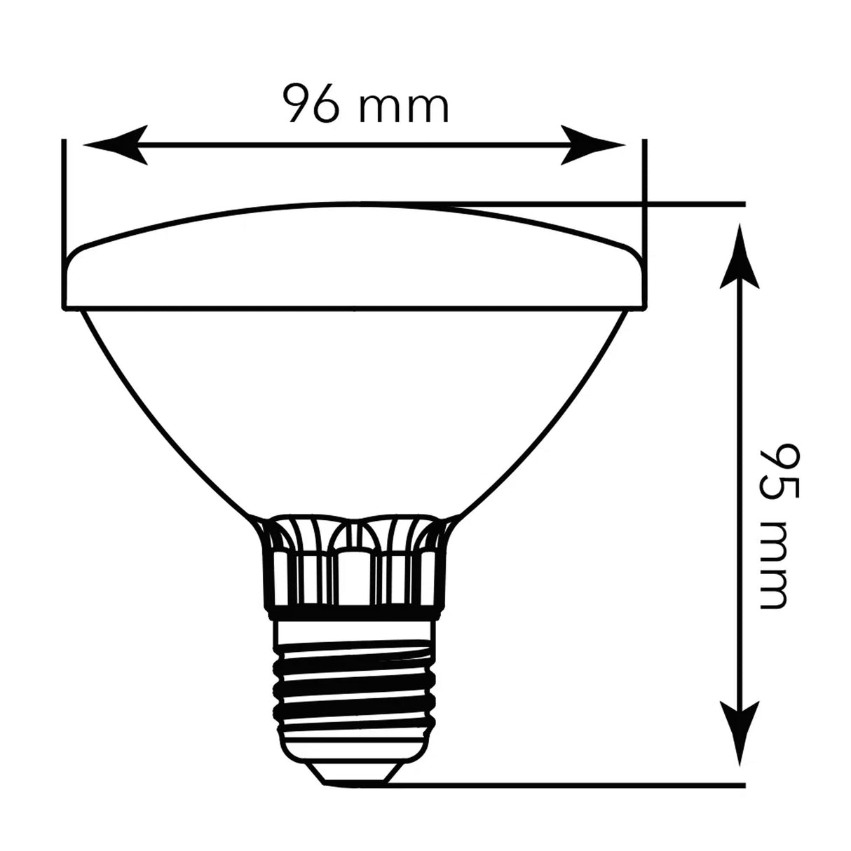 FOCO LED TECNOLITE PAR30 13W LUZ SUAVE CÁLIDA IP65 BASE E27 *** OFRECER 51807Z *** ***HAE2025***