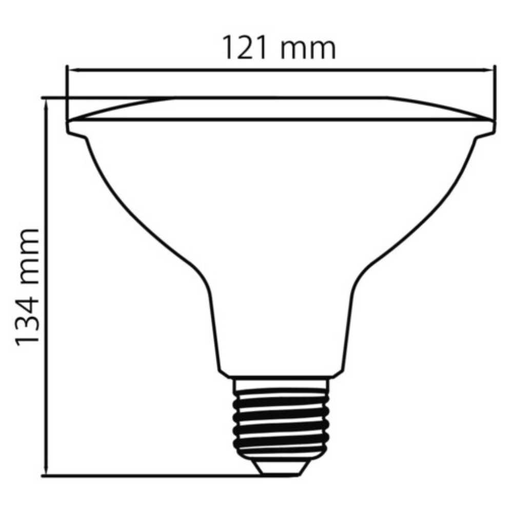 FOCO LED TECNOLITE PAR38 13W LUZ SUAVE CÁLIDA BASE E27