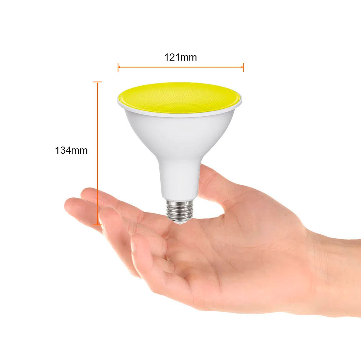 FOCO LED TECNOLITE PAR38 13W LUZ AMARILLA BASE E27 ***HAE2025***
