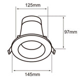LÁMPARA EMPOTRABLE LED TECNOLITE ATIK II SMART 13W LUZ BLANCA DINÁMICA ATENUABLE COMPATIBLE CON APP MÓVIL Y ASISTENTES DE VOZ