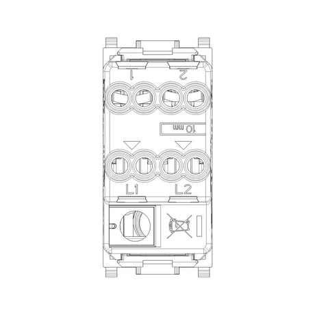 INTERRUPTOR CRUZADO 1P 16AX. 250V. 1 MOD. ILUMINABLE BLANCO PLANA VIMAR