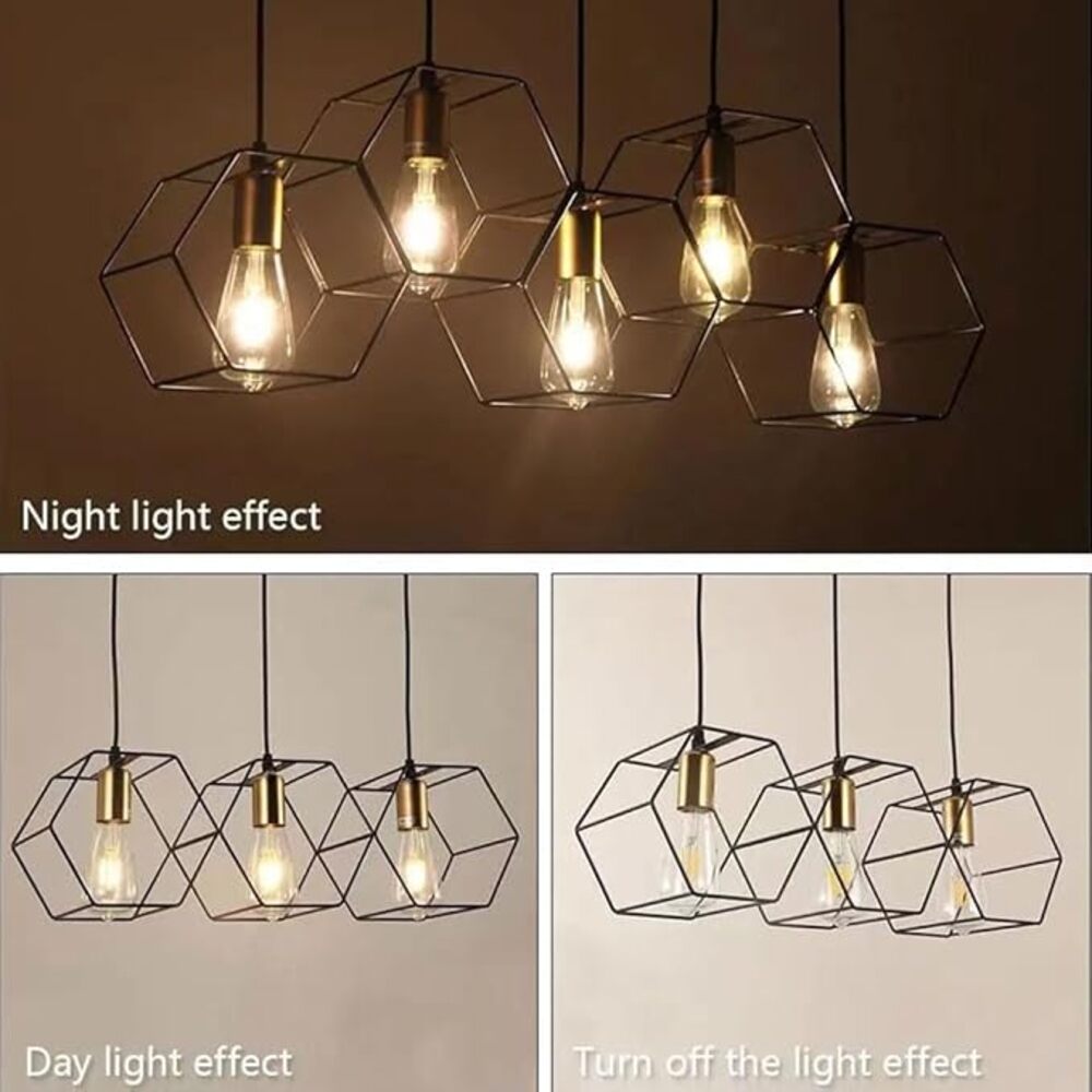 LUMINARIA COLGANTE COLOR NEGRO/COBRE 5 X 60 W HEXA TECNOLITE HOME