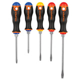 JUEGO DE 5 DESARMADORES MANGOS COMFORT GRIP MCA TRUPER