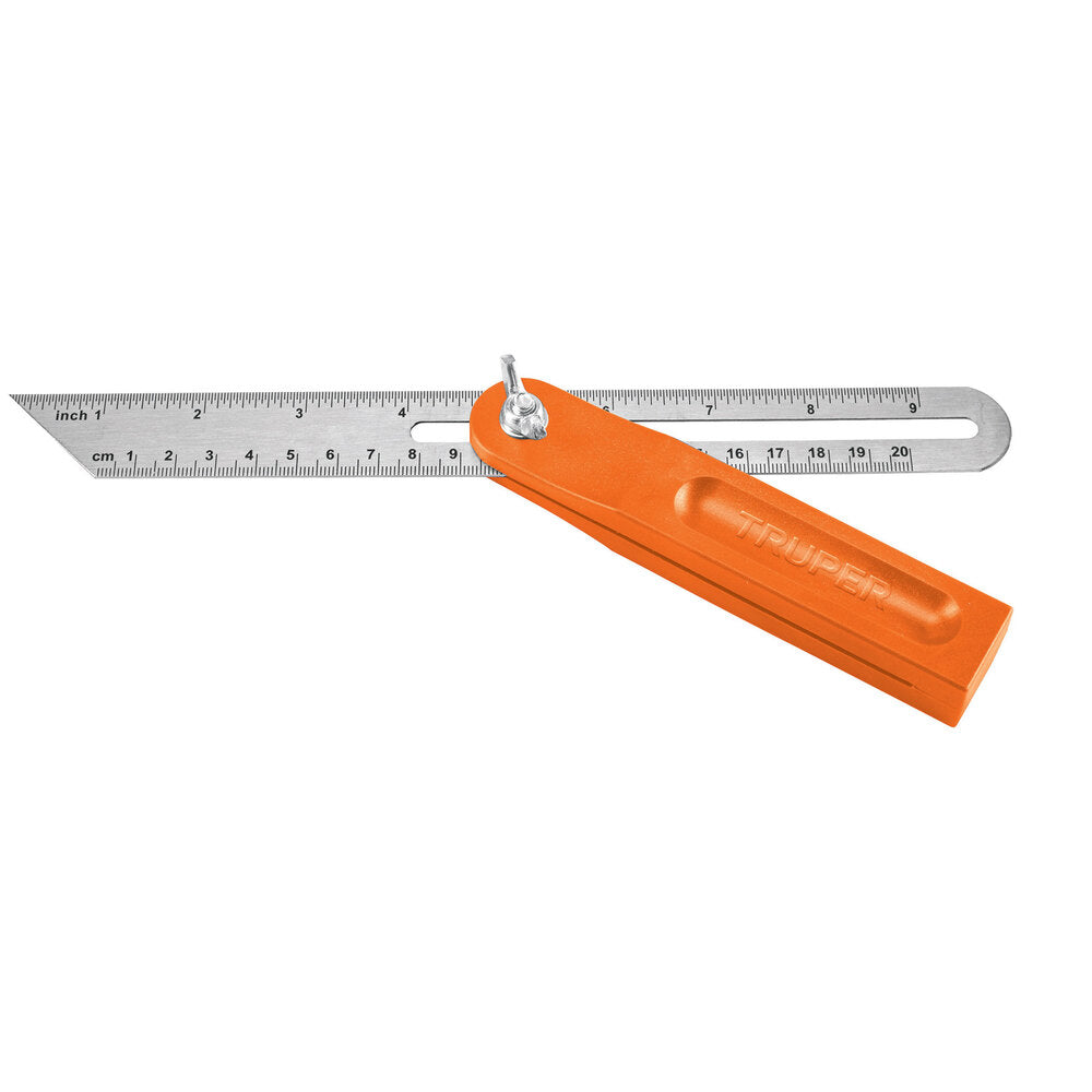 ESCUADRA FALSA MANGO DE PLASTICO 8" MCA TRUPER CARPINTERIA