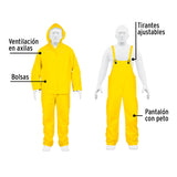 CONJUNTO IMPERMEABLE TALLA MEDIANA PVC MCA TRUPER SEG. INDUSTRIAL
