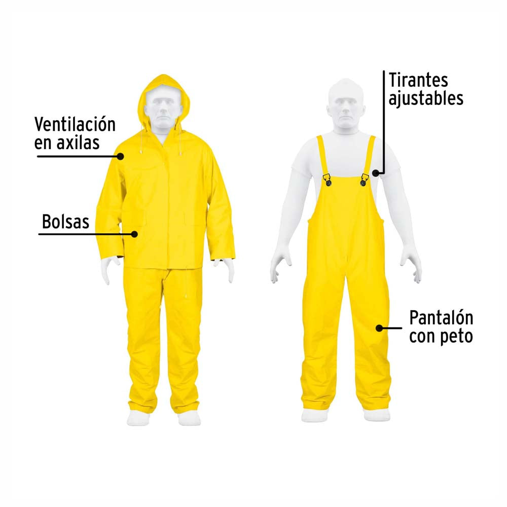 CONJUNTO IMPERMEABLE TALLA EXTRA GRANDE PVC TRUPER