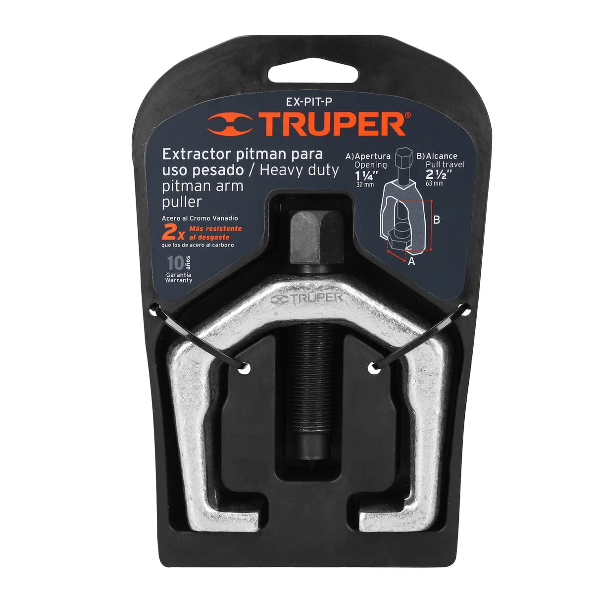 EXTRACTOR PITMAN USO PESADO TORN. 3/4" APERT.MAX. 33MM. ALC.MAX. 63MM. EX-PIT-P 14514 TRUPER