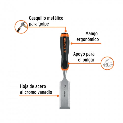 FORMON MANGO COMFORT GRIP 1 1/2" (38MM.) FT-1-1/2 14639 TRUPER