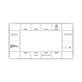 PLACA 4 MOD. TECNOPOLIMERO BLANCO PLANA VIMAR