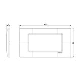 PLACA 4 MOD. TECNOPOLIMERO BLANCO PLANA VIMAR