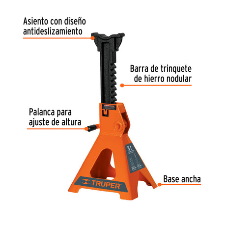 CAJA CON 2 TRORRES DE 3 TON PARA AUTO TRUPER