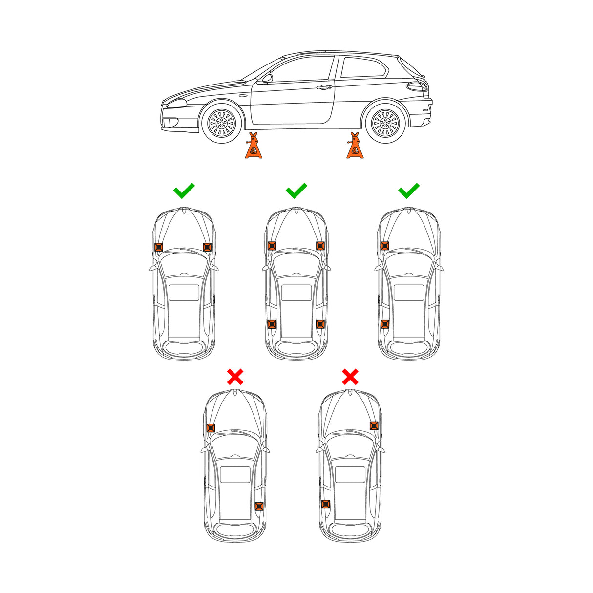 CAJA CON 2 TRORRES DE 3 TON PARA AUTO TRUPER