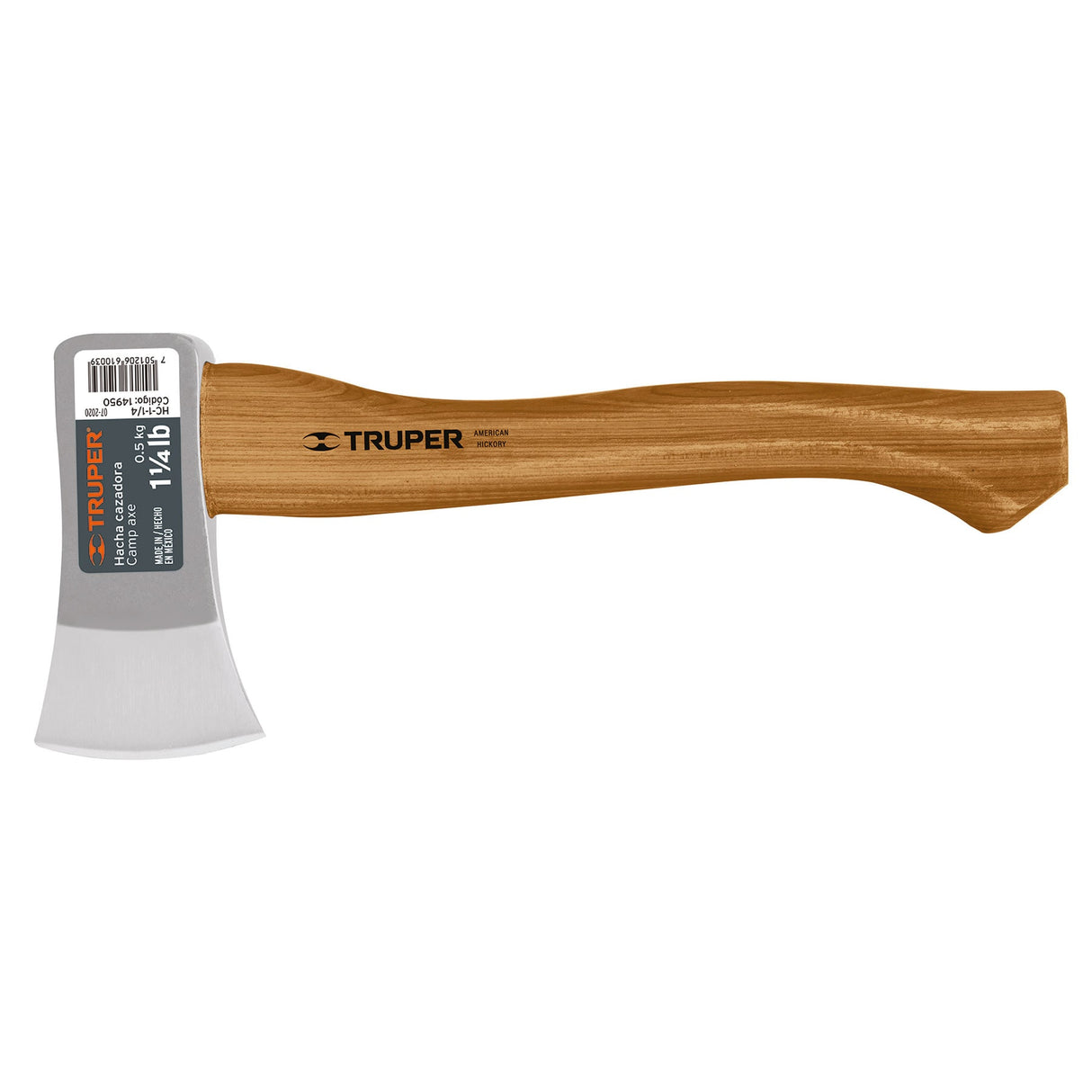 HACHA CAZADORA 1-1/4 LB MANGO HICKORY 14"