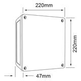 LÁMPARA DE EXTERIOR LED TAIGETE II TECNOLITE PARA SOBREPONER 14.5W LUZ SUAVE CÁLIDA ***TECNOLITE HAE***