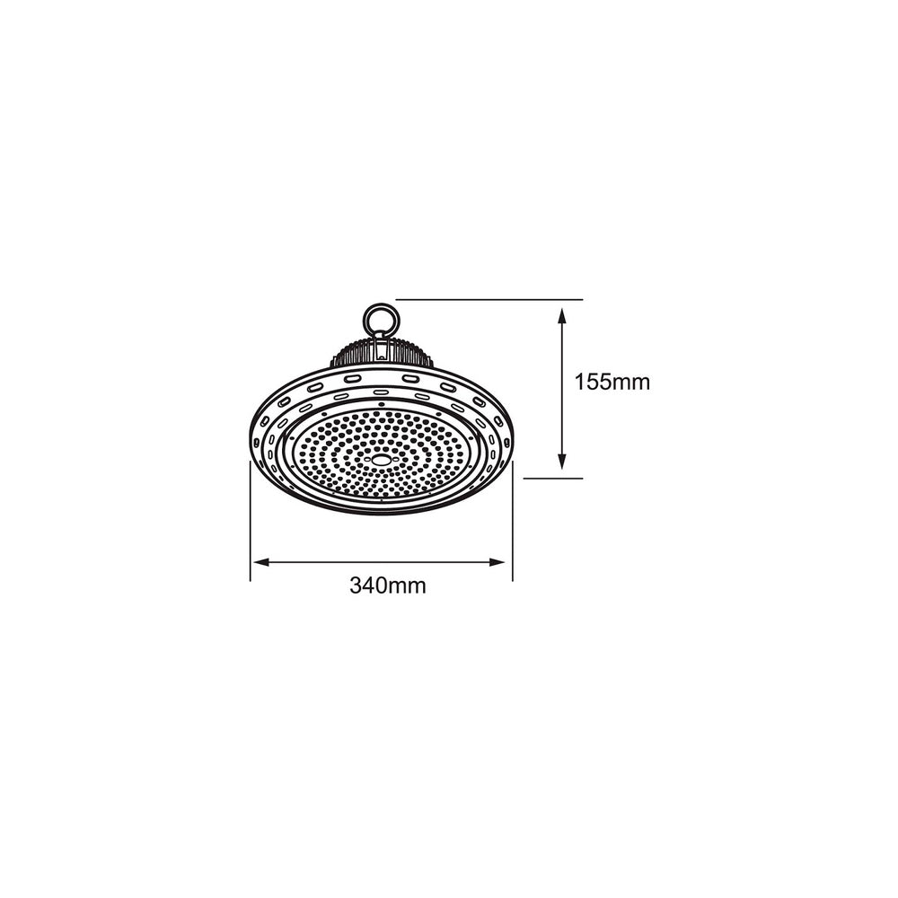 LÁMPARA LED HIGH BAY TECNOLITE REGOR II 150W LUZ DE DÍA IP65 LED INTEGRADO