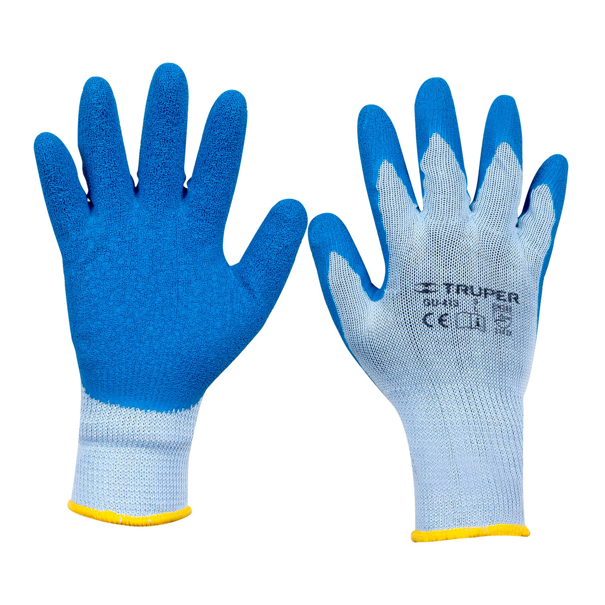 GUANTES DE POLIESTER RECUBIERTOS DE LATEX MEDIANOS MCA TRUPER SEG. INDUSTRIAL