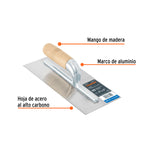 LLANA CANTO RECTO 11" 10 REMACHES MANGO DE MADERA