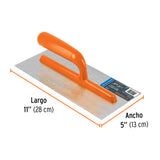 LLANA MANGO PLASTICO CANTO RECTO 6 REMACHES 11" MCA TRUPER CONSTRUCCION
