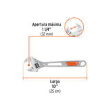 PERICO 10" CROMADO MANGO COMFORTGRIP MCA TRUPER MECANICA