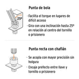 JUEGO DE 25 LLAVES ALLEN STANDARD Y MILIMETRICAS C/ESTUCHE MCA TRUPER