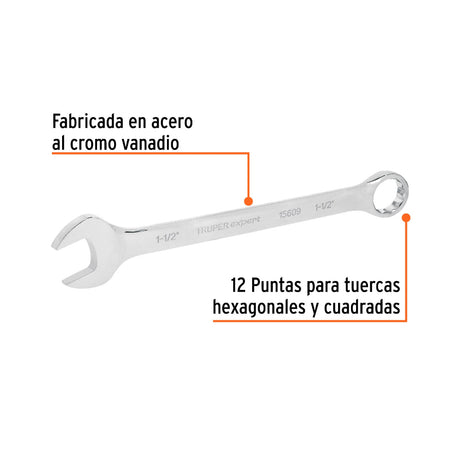 LLAVE COMBINADA EXTRA LARGA 15609 TRUPER MECANICA