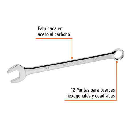LLAVE COMBINADA EXTRALARGA STD 1 3/4" 496MM. LL-2056 15633 TRUPER