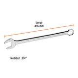 LLAVE COMBINADA EXTRALARGA STD 1 3/4" 496MM. LL-2056 15633 TRUPER
