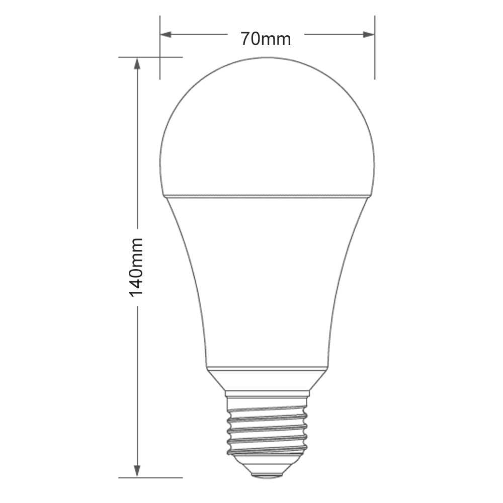 FOCO LED TECNOLITE 15W LUZ DE DÍA BASE E27 ATENUABLE