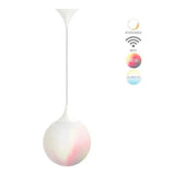 LUMINARIO INT. SUSP. 15W/127V. 60HZ. ACERO CRISTAL BLANCO ELIXIR *** EXHIBIDO ***