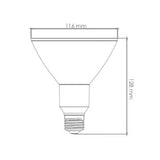 FOCO PAR38 LED 15 W LUZ DE DIA BASE E27 ATENUABLE