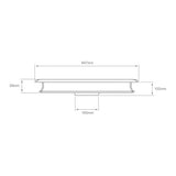 APLIQUE LINEAL LUZ LED 15W LUZ BLANCA AJUSTABLE INTERIORES NO ATENUABLE NGO