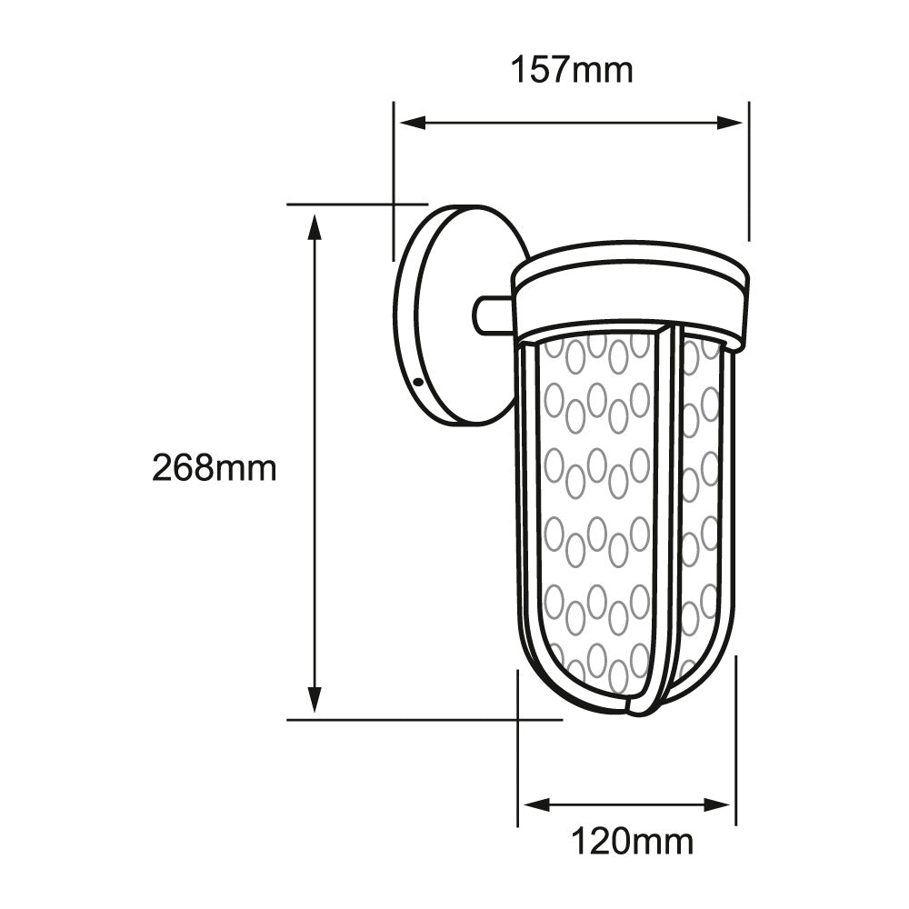 LUM EXT LED SP 15W100-240V650LM3000K DEIMOS TECNOLITE