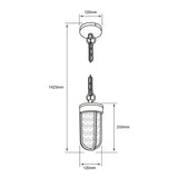 LUM EXT LED SUSP 15W100-240V650LM3000K LUNA TECNOLITE ***HAE2024***