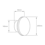 LUMINARIO EXT MURO LED 15W CCT NEGRO