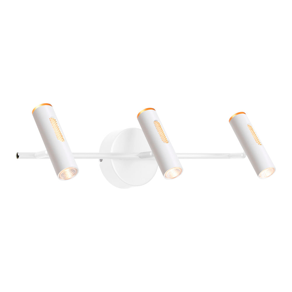 LAMPARA DE PARED ARBOTANTE LED 15W LUZ CALIDA BRILLANTE DIRECTA/INDIRECTA DIRIGIBLE IRC90 NO ATENUABLE BCO