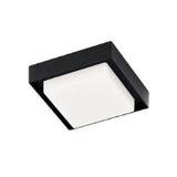 PLAFON CUADRO LED SOBREP. TECHO 15W/127V. 3000K A PBA. VAPOR ALUM. NEGRO OKAB I