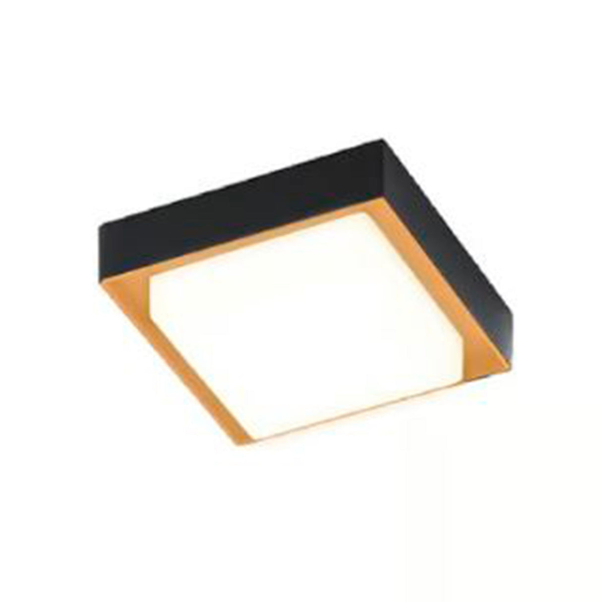 PLAFON CUADRO LED SOBREP. TECHO 15W/127V. 3000K A PBA. VAPOR ALUM. NEGRO OKAB I
