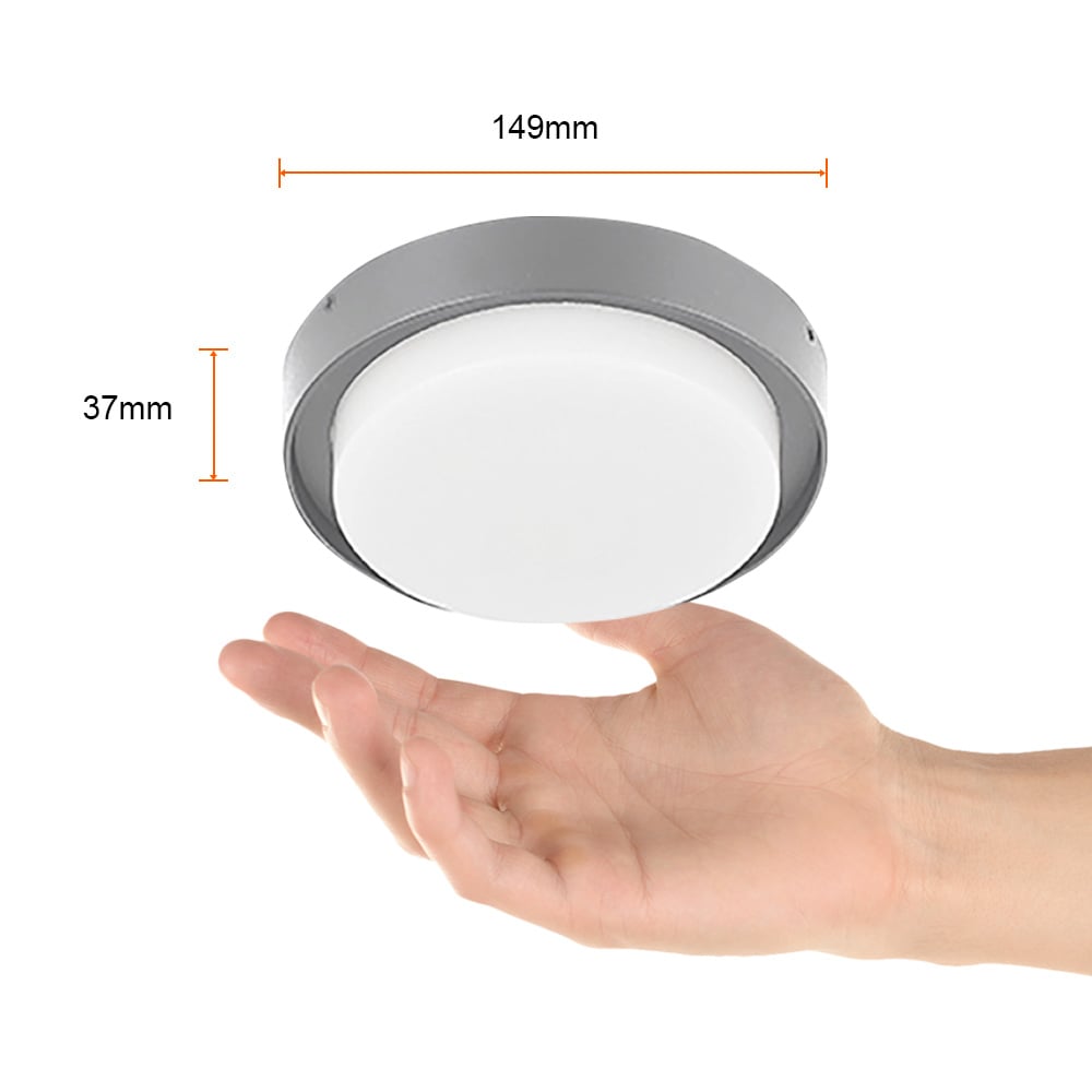 EXT PLAFONES LED 15W127V6500K GRIS NENQUE I