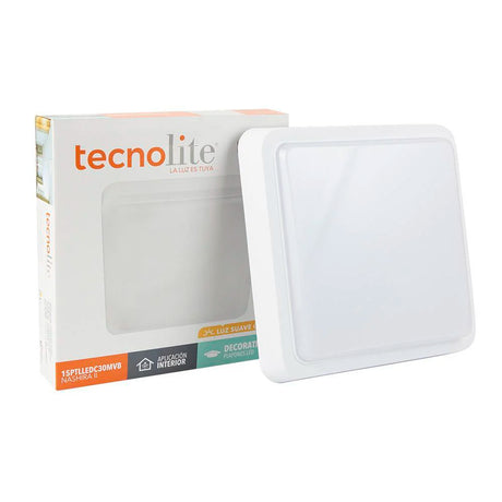 LÁMPARA EMPOTRABLE LED TECNOLITE NASHIRA II DE SOBREPONER 15W LUZ SUAVE CÁLIDA NO ATENUABLE LED INTEGRADO ***TECNOLITE HAE***