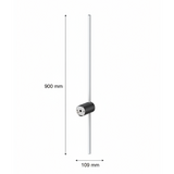 LAMPARA DE PARED ARBOTANTE LED 15 W LUZ BLANCA AJUSTABLE ROTACION 350 NO ATENUABLE