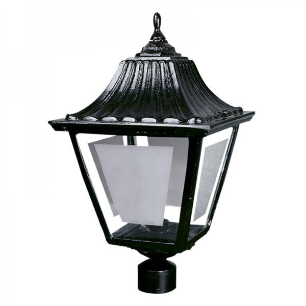 FAROL PUNTA POSTE 60W MAX E26 GRANDE NEGRO CALUX