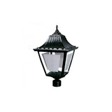 FAROL PUNTA POSTE 60W MAX E26 GRANDE NEGRO CALUX